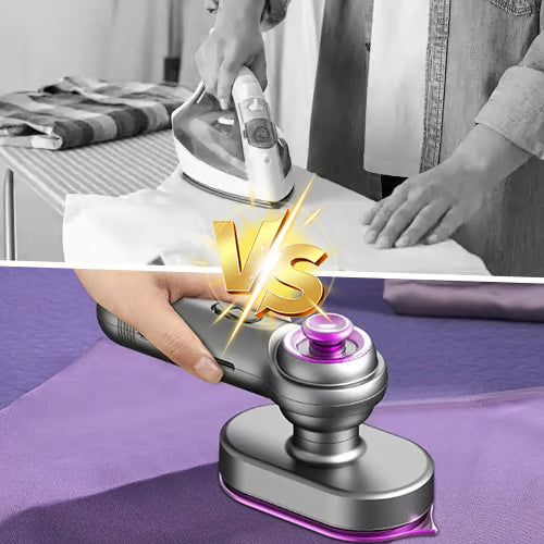 Last Day Sale 50% OFF 🔥 Mini Steam Iron – Portable Handheld Wrinkle Remover & Travel Garment Steamer