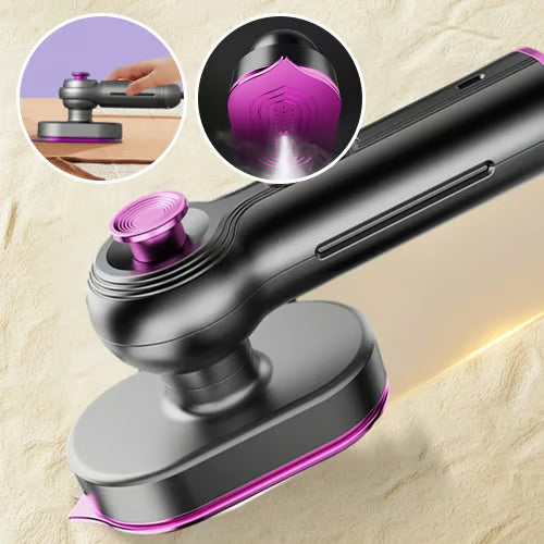 Last Day Sale 50% OFF 🔥 Mini Steam Iron – Portable Handheld Wrinkle Remover & Travel Garment Steamer