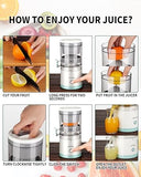 Last Day Sale 50% OFF 🔥 Portable USB Rechargeable Electric Citrus Juicer – Hands-Free Fresh Juice Maker